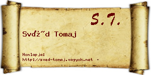 Svéd Tomaj névjegykártya